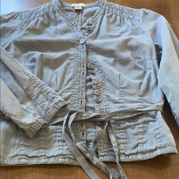 EUC Anthropology Elevenses green/Grey top size 0 - Picture 3 of 6